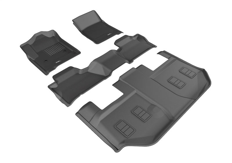 3D MAXpider 15-20 Chevrolet Suburban w/ Bucket 2nd Row Kagu Black Full Set - L1CH05801509