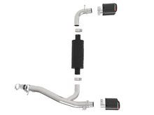 Load image into Gallery viewer, aFe Takeda 3in 304 SS Axle-Back Exhaust System w/ Carbon Fiber Tips 16-18 Ford Focus RS I4-2.3L (t) - 49-33104-C
