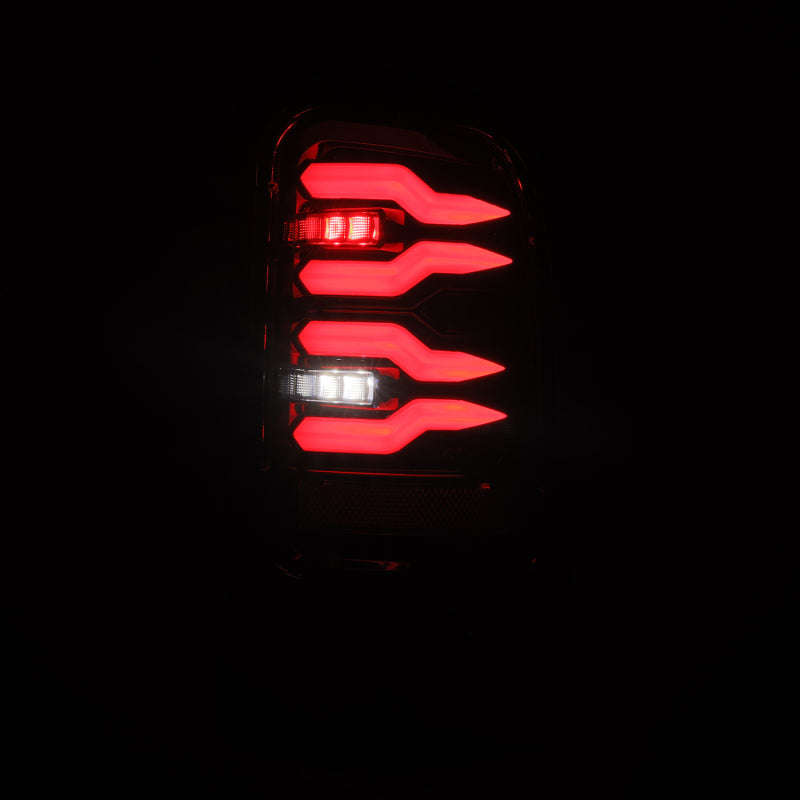 AlphaRex 94-01 Dodge Ram 1500/2500/3500 LUXX-Series LED Tail Lights - Alpha-Black - 643001