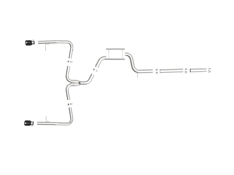 aFe POWER MACH Force-Xp 19-20 Volkswagen Jetta GLI L4-2.0L (t) 304 SS Cat-Back Exhaust System - 49-36432-B