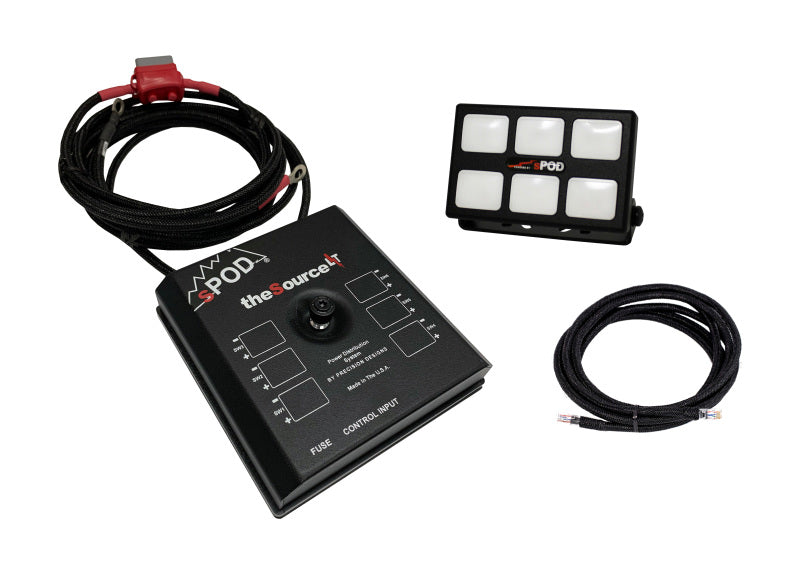 sPOD SourceLT w/Mini6 for Universal 36in Battery Cables - SLM6UNI36
