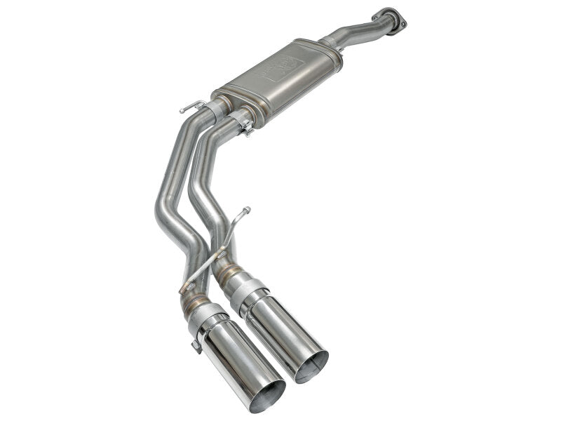 aFe Rebel Exhausts 3in SS Cat-Back 15-16 Ford F-150 EcoBoost V6 2.7/3.5L V8 5.0L w/ Polished Tips - 49-43081-P