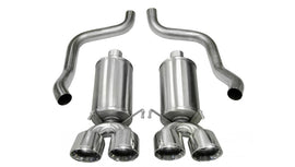 Corsa 2009-2013 Chevrolet Corvette C6 6.2L V8 Polished Xtreme Axle-Back Exhaust - 14470