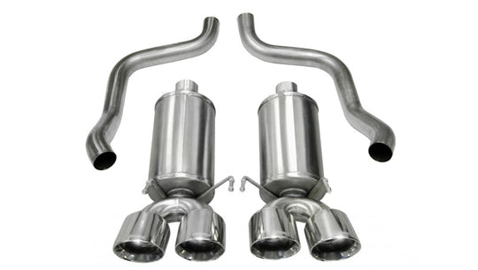 Corsa 2009-2013 Chevrolet Corvette C6 6.2L V8 Polished Xtreme Axle-Back Exhaust - 14470