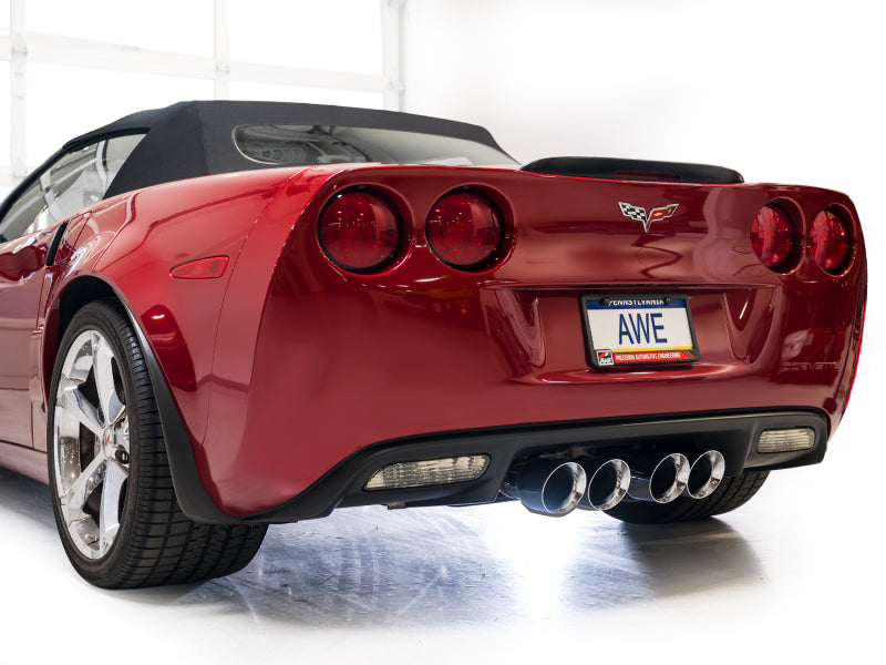 AWE Tuning 09-13 Chevrolet Corvette 6.2L Touring Edition Axle-Back Exhaust w/ Chrome Silver Tips - 3015-42662