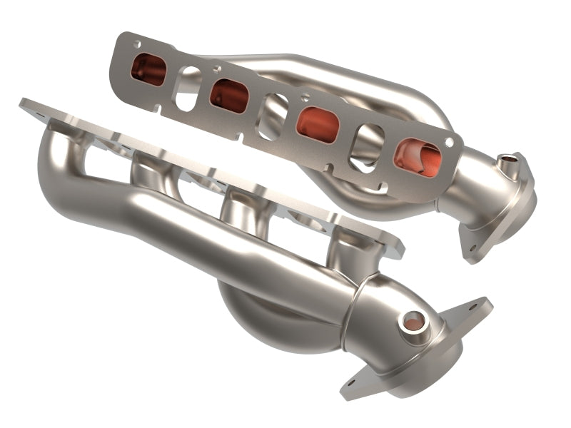 aFe Power Twisted Steel 304SS Shorty Header 2021 Ram 1500 TRX V8-6.2L - 48-32030-T