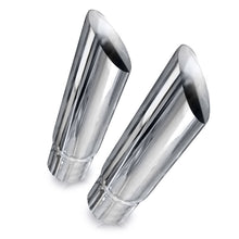 Load image into Gallery viewer, Stainless Works Angle Cut Resonator Tips 3in ID Inlet 3in Body - 770300
