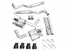 Load image into Gallery viewer, AWE 2024 Ford Mustang GT Fastback S650 RWD SwitchPath Cat-Back Exhaust w/ Quad Diamond Black Tips - 3025-43650