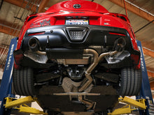 Load image into Gallery viewer, aFe POWER Takeda 2020 Toyota Supra L6-3.0L (t) 3in-2.5in 304 SS CB Exhaust Blue Flame Tips - 49-36043-L