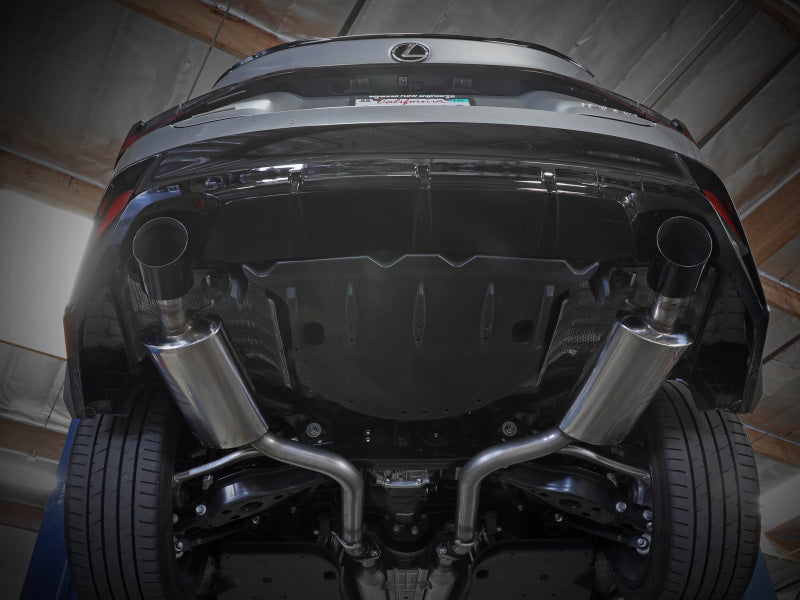 aFe Takeda 14-22 Lexus IS350 V6 2.5in. 304 Stainless Steel Axle-Back Exhaust System w/ Black Tip - 49-36060-B