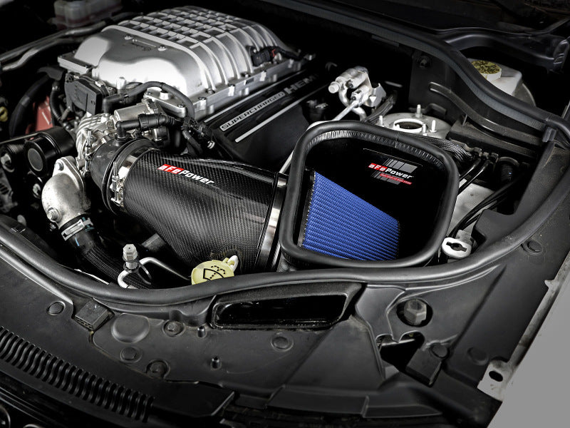aFe Track Series Carbon Fiber Pro 5R AIS - 2018 Jeep Grand Cherokee Trackhawk (WK2) V8-6.2L(SC) - 57-10002R