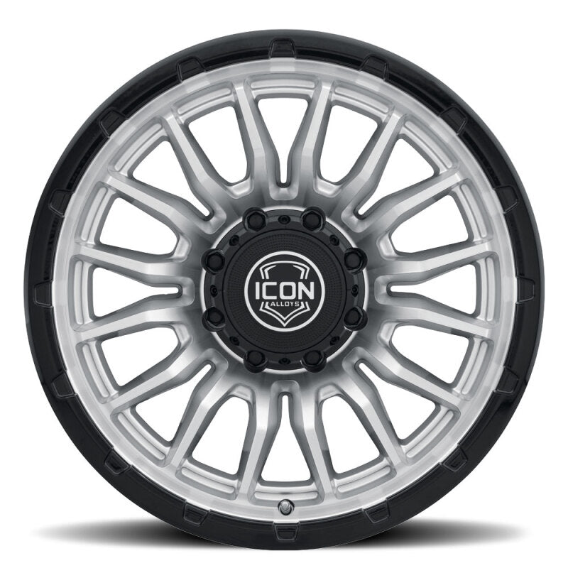 ICON Alloys Cajon 20x9 / 8x170 / 6mm / 5.25in BS Silver Machined Wheel w/ GB Lip - 8320908152SMGB