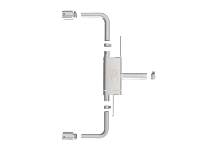 aFe MACHForce XP Exhausts Axle-Back 21-24 BMW 228i 2.0T (SS w/ Polished Tips) - 49-36355-P