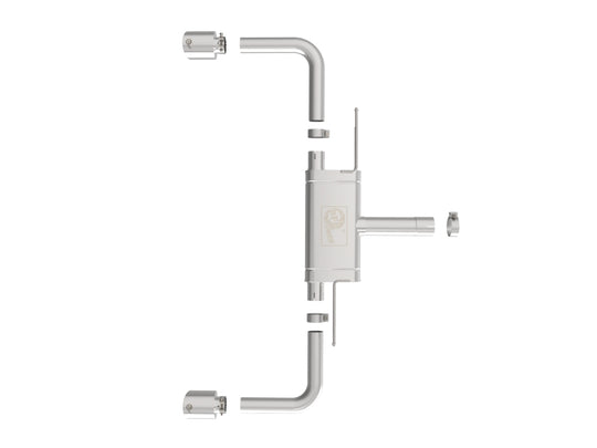 aFe MACHForce XP Exhausts Axle-Back 21-24 BMW 228i 2.0T (SS w/ Polished Tips) - 49-36355-P