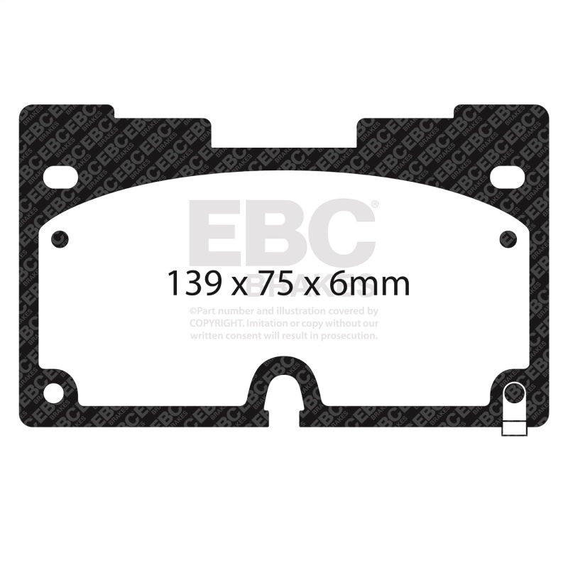 EBC 2019+ Chevrolet Silverado 1500 (2WD) Greenstuff Front Brake Pads - DP63097
