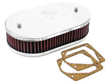 Load image into Gallery viewer, K&amp;N Custom Racing Assembly Bolt On Oval 6-8 Air Filter 2.188in Height 5.125 ID 3.156in Flange - 56-9025