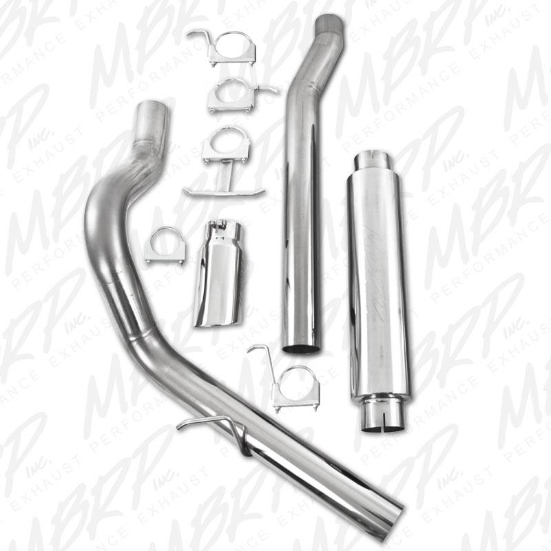 MBRP 2003-2007 Ford F-250/350 6.0L EC/CC Cat Back Single Side (Stock Cat) - S6208409