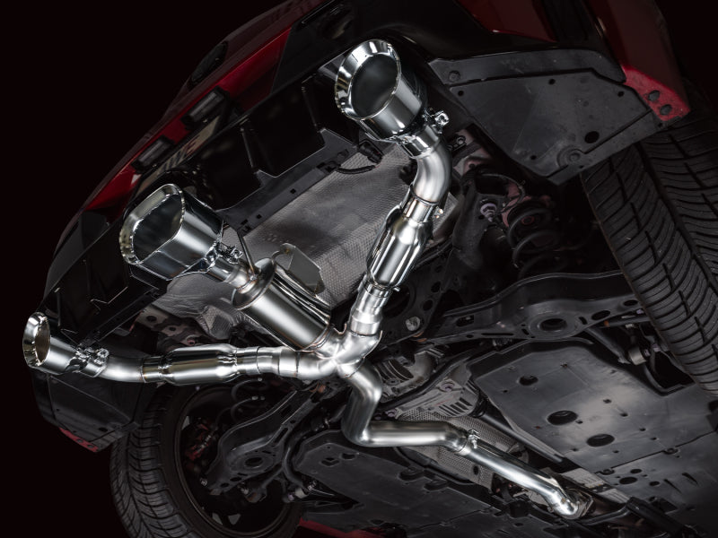 AWE Tuning 23-24 Toyota GR Corolla Track Edition Cat-Back Exhaust - Chrome Silver Tips - 3020-52472