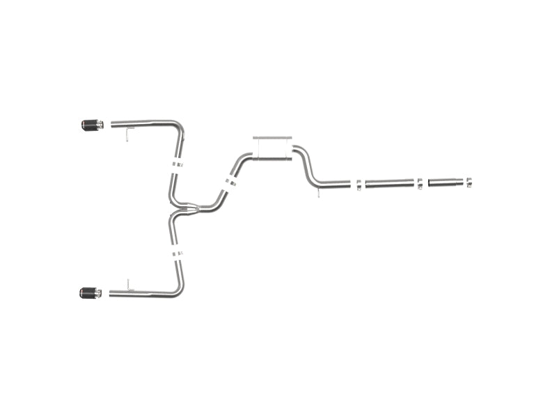 aFe 19-21 VW Jetta GLI (MKVII) L4-2.0L (t) MACH Force-Xp 304 SS Cat-Back Exhaust System Carbon Tips - 49-36432-C