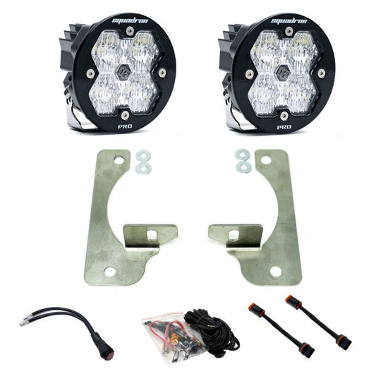 Baja Designs 18-25 JL/JT / 20-25 Gladiator Squadron-R Sport 2.0 Fog Kit OE Rubicon Bumper (WC)-Clear - 440048
