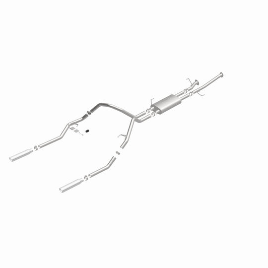MagnaFlow 14 Toyota Tundra V8 4.6L/5.7L Stainless Cat Back Exhaust Dual Split Rear Exit - 15305
