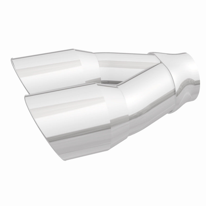 MagnaFlow Double Wall 3in Dual Round Polished Tip 2.25in Inlet - 35226