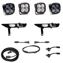 Load image into Gallery viewer, Baja Designs 2021+ Ford F150 Fog Pocket Kit SAE Clear Squadron Sport DC with Upfitter - 447697UP