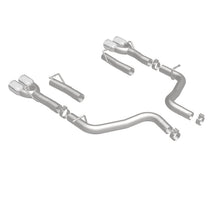 Load image into Gallery viewer, MagnaFlow Axle-Back, SS, 2.5in, Quad Split Rear 3.5in Tip 2015 Dodge Challenger 3.6L V6 - 19218