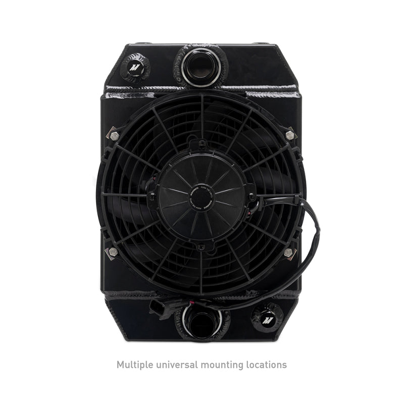 Mishimoto Universal Drag Race Performance Aluminum Radiator - Black - MMRAD-UNI-DRGBK