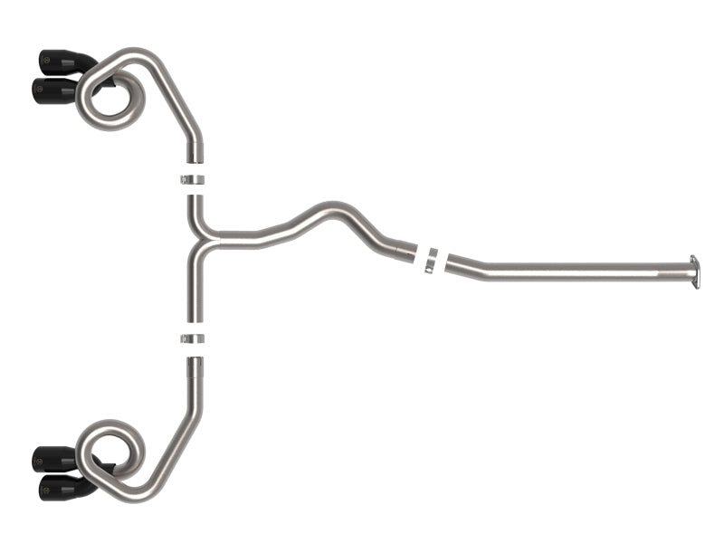 aFe POWER Takeda 3in to 2-1/2in 304 SS Cat-Back Exhaust w/ Black Tips 22-23 Subaru WRX H4-2.4L (t) - 49-36809-B