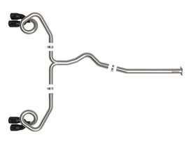 aFe POWER Takeda 3in to 2-1/2in 304 SS Cat-Back Exhaust w/ Black Tips 22-23 Subaru WRX H4-2.4L (t) - 49-36809-B