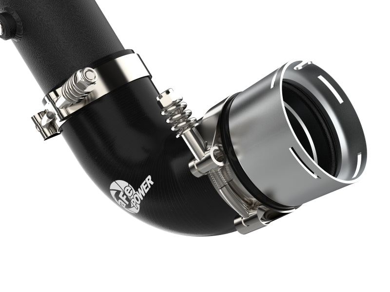 aFe Power 21-22 Ford Bronco L4-2.3L (t) BladeRunner 3in Aluminum Cold Charge Pipe Black - 46-20579-B