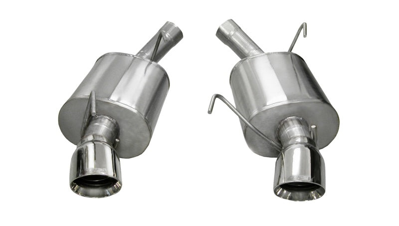 Corsa 2005-2010 Ford Mustang Shelby GT500 5.4L V8 Polished Sport Axle-Back Exhaust - 14311