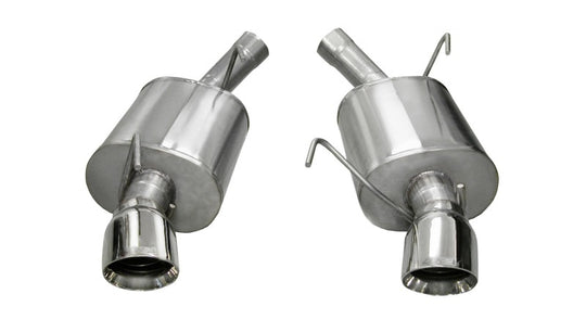 Corsa 2005-2010 Ford Mustang Shelby GT500 5.4L V8 Polished Sport Axle-Back Exhaust - 14311