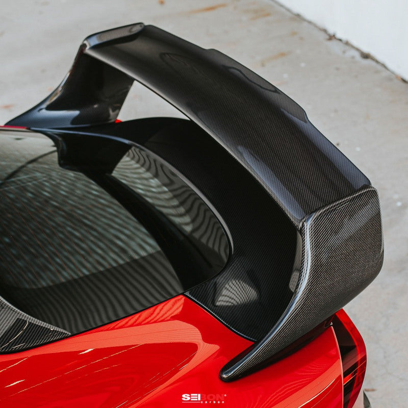 Seibon 2020 Toyota Supra TD-Style Carbon Fiber Rear Spoiler - RS20TYSUP-TD