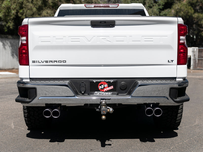 aFe Vulcan Series 3in-2-1/2in 304 SS Cat-Back 2019 GM Silverado / Sierra 1500 V8-5.3L w/ Black Tips - 49-34104-B