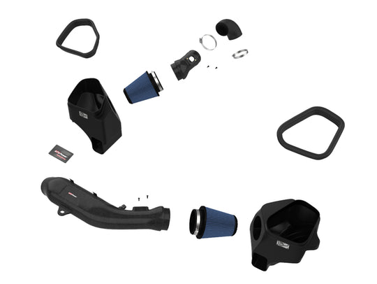 aFe Track Series Stg 2 Carbon Fiber Intake w/Pro 5R Media 15-20 BMW M3/M4(F80/82/83) L6-3.0L(tt) S55 - 57-10006R