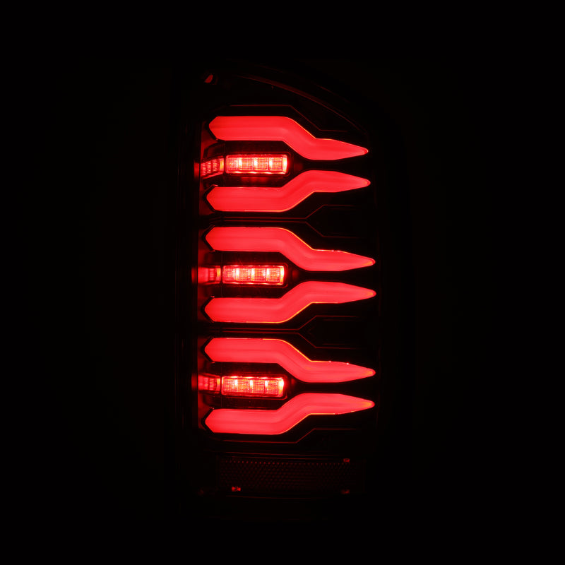 AlphaRex 02-06 Dodge Ram1500/03-06 Dodge Ram 2500/3500 Truck LUXX-Series LED Tail Lights Alpha-Black - 641020