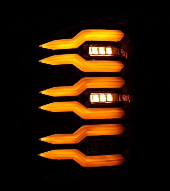 AlphaRex 07-13 Chevrolet Silverado 1500 (Ex. Hybrid Models) LUXX-Series LED Tail Lights Alpha-Black - 620090