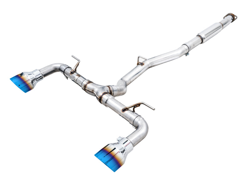 AWE Track Edition Exhaust for Subaru BRZ / Toyota GR86 / Toyota 86 / Scion FR-S - Vapor Blue Tips - 3020-39279