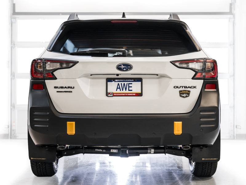 AWE Tuning 20-25 Subaru Outback (Wilderness & XT) 0FG Cat-Back Exhaust w/Dual BashGuards - 3015-38246