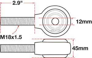SPC Performance xAxis Rod End Ball Joint - 15766