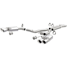 Load image into Gallery viewer, MagnaFlow SYS Cat-Back 2018 Ford Mustang GT 5.0L Competition Dual Exit Polished 4in Tips - 19368