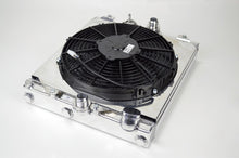 Load image into Gallery viewer, CSF Universal Half Radiator w/-16AN &amp; Slip-On Fittings/12in SPAL Fan &amp; Shroud - 2858X