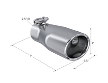 Load image into Gallery viewer, MBRP Universal Tip 3in O.D. Oval 2 inlet 10 length - T5116