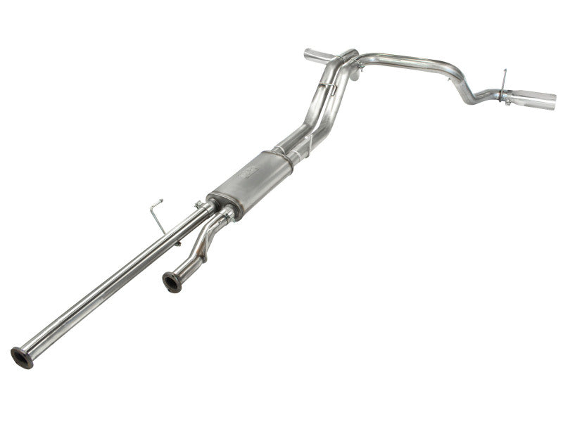 aFe MACHForce XP 2-1/2in to 3in 409 SS Cat-Back Exhaust w/ Polished Tips 10-17 Toyota Tundra V8 5.7L - 49-46014-P