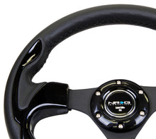 Load image into Gallery viewer, NRG Reinforced Steering Wheel (320mm) Blk w/Gloss Black Trim - RST-001BK