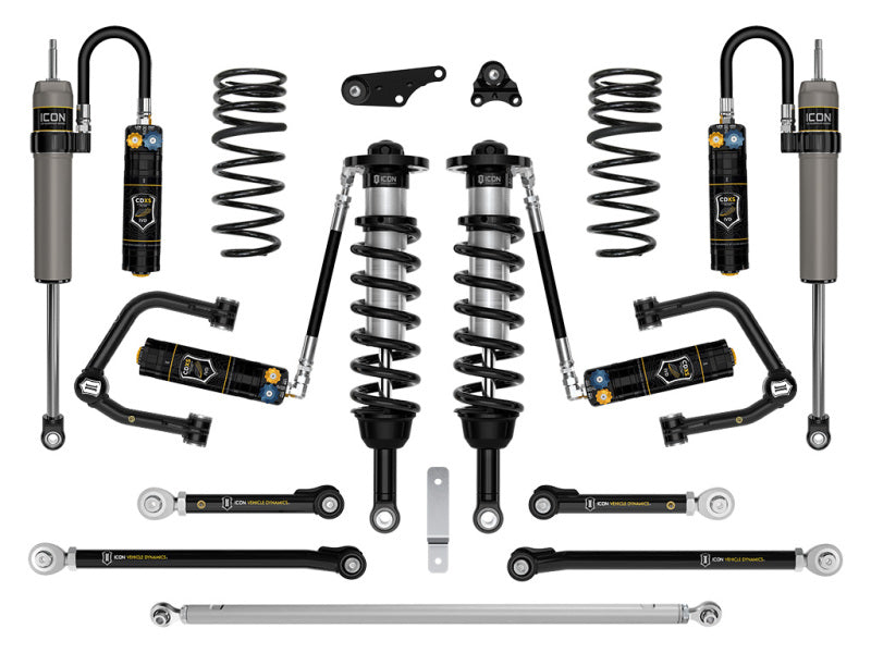 ICON 24 Land Cruiser 250 Series 1.25-3in Lift Stage 9 Suspension System Cdxs Tubular - K53369TD