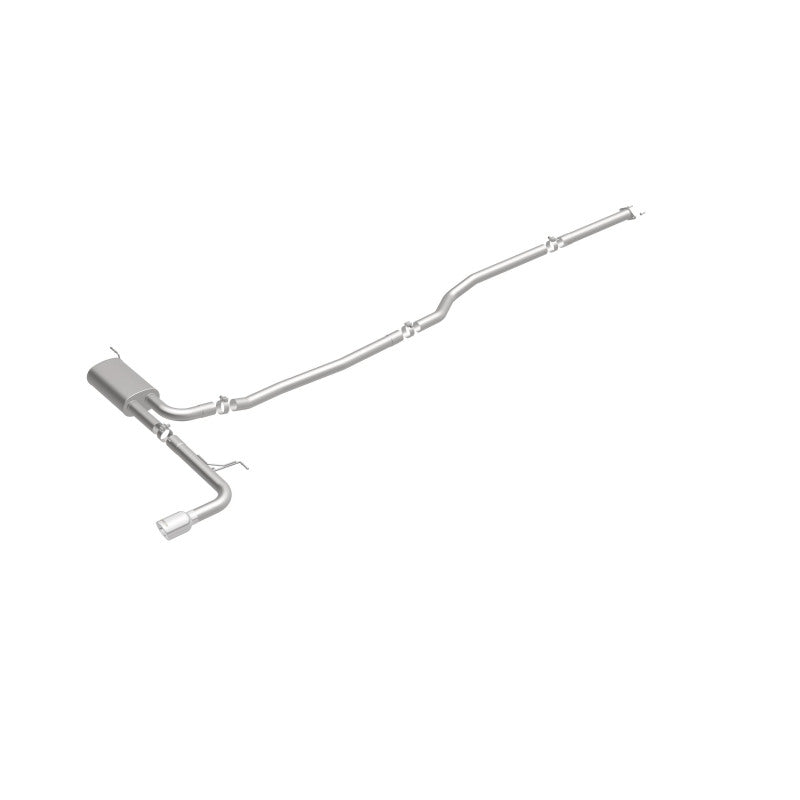 MagnaFlow Cat Back, SS, 2.5in, Street, Single Straight Pass. Polished 4in Tip, 2015 Ford Fusion 2.5L - 19096