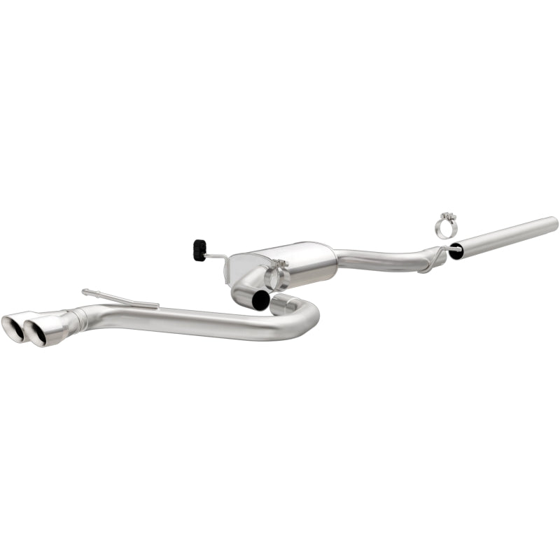 MagnaFlow Sys C/B 2015 Volkswagen Golf 1.8L 2.5in SS Dual Driver Side Exit Polished 3 Tip - 19163